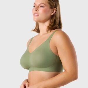 NEW Evelyn & Bobbie THE Beyond Bra Women XL Matcha Green Wireless Seamless
